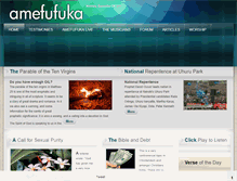 Tablet Screenshot of amefufuka.com